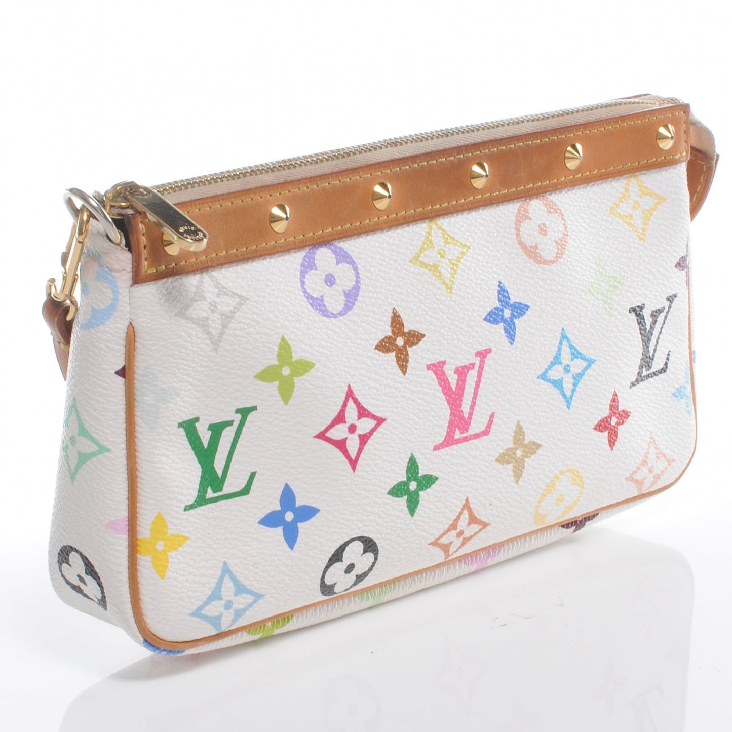 Monogram Multicolor Pochette Accessories White