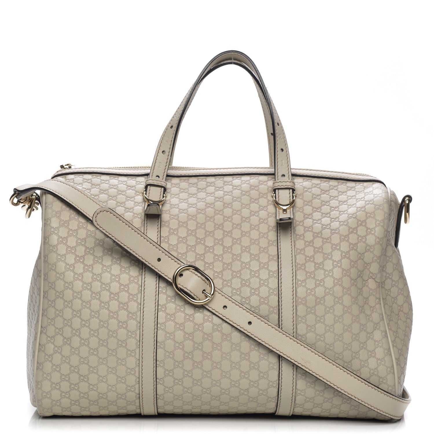 Gucci Soft Microguccissima Medium Nice Boston Off White 1 of 9