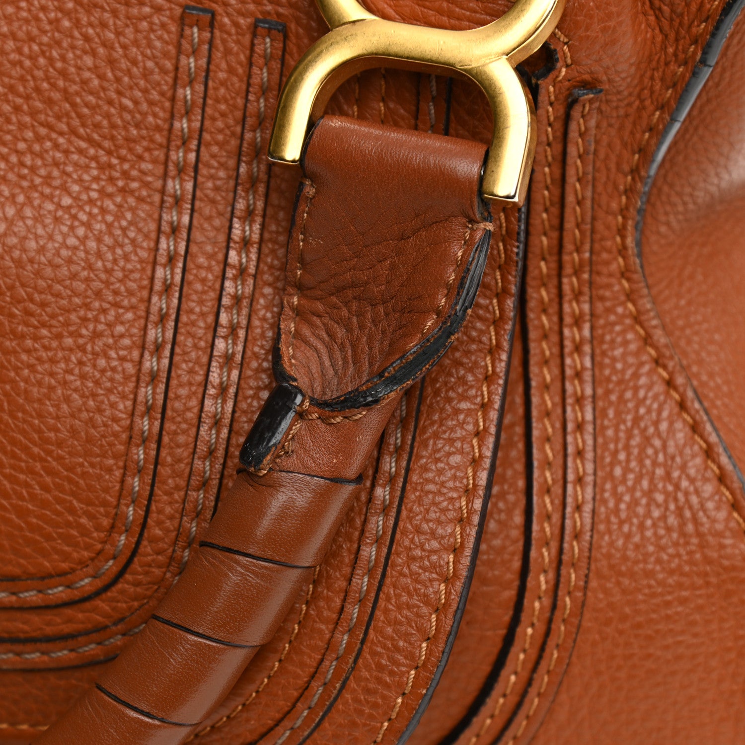 Chloe Calfskin Medium Marcie Satchel Tan 15 of 22