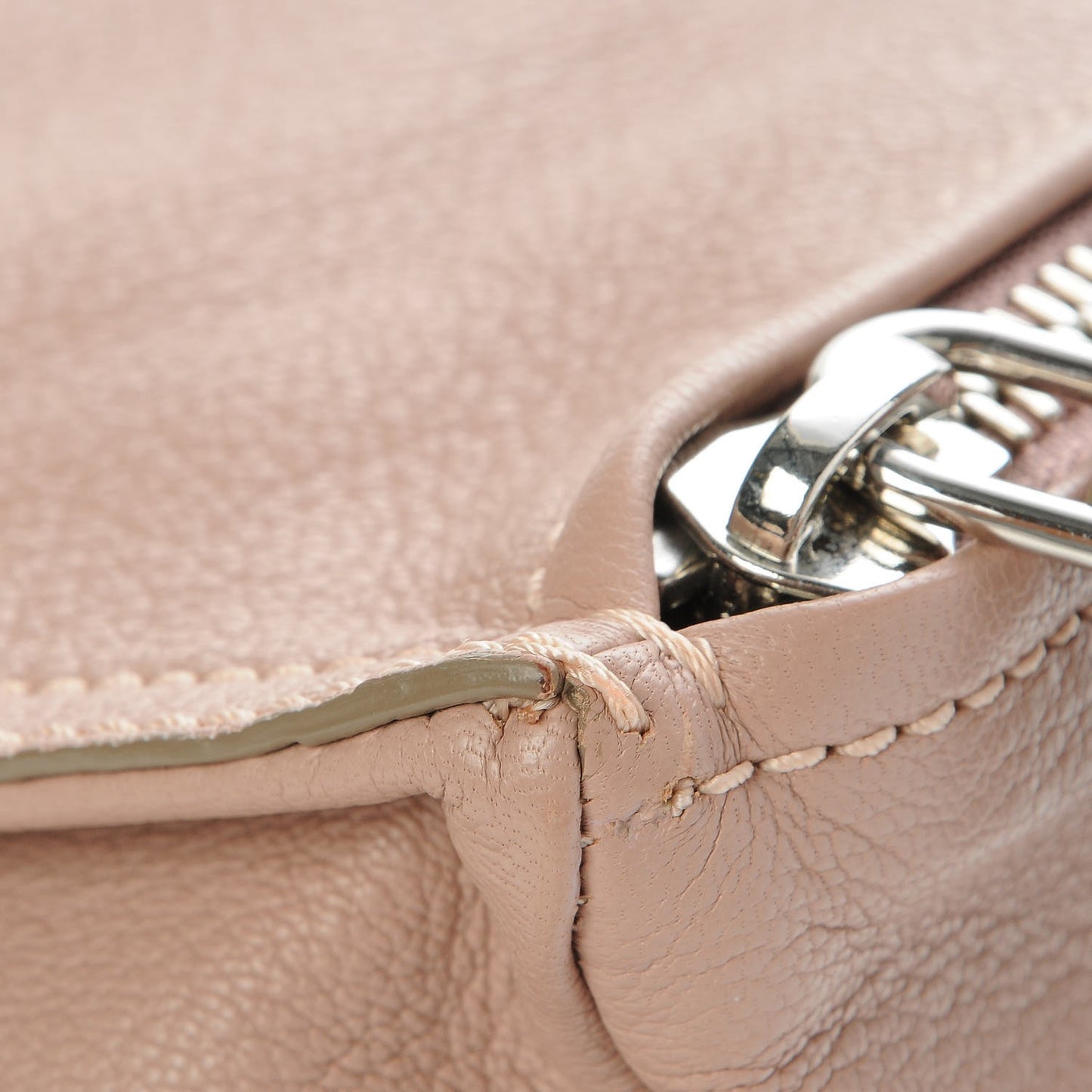 Sugar Goatskin Small Pandora Linen