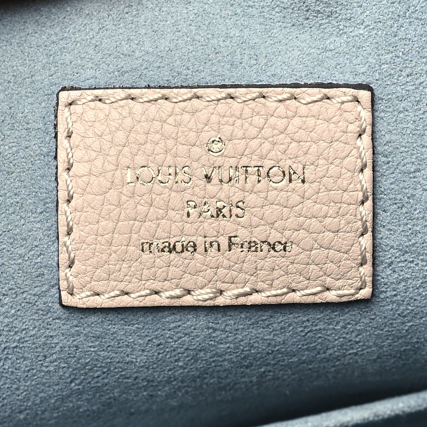 Louis Vuitton Calfskin Lockme Bucket MM Greige 6 of 8
