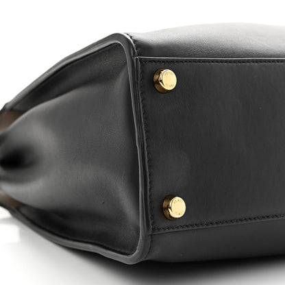Fendi Vitello Tahiti Burro Large Peekaboo Iconic Essentially Satchel Black Corda 10 of 11