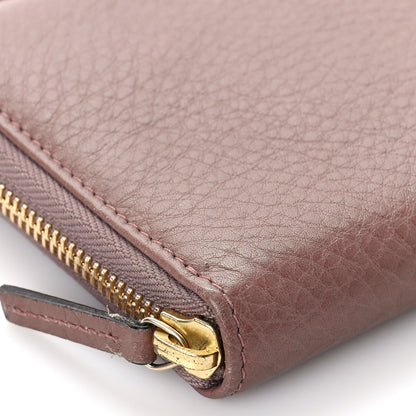 Gucci Dollar Calfskin Zip Around Wallet Rosy Phard 7 of 8
