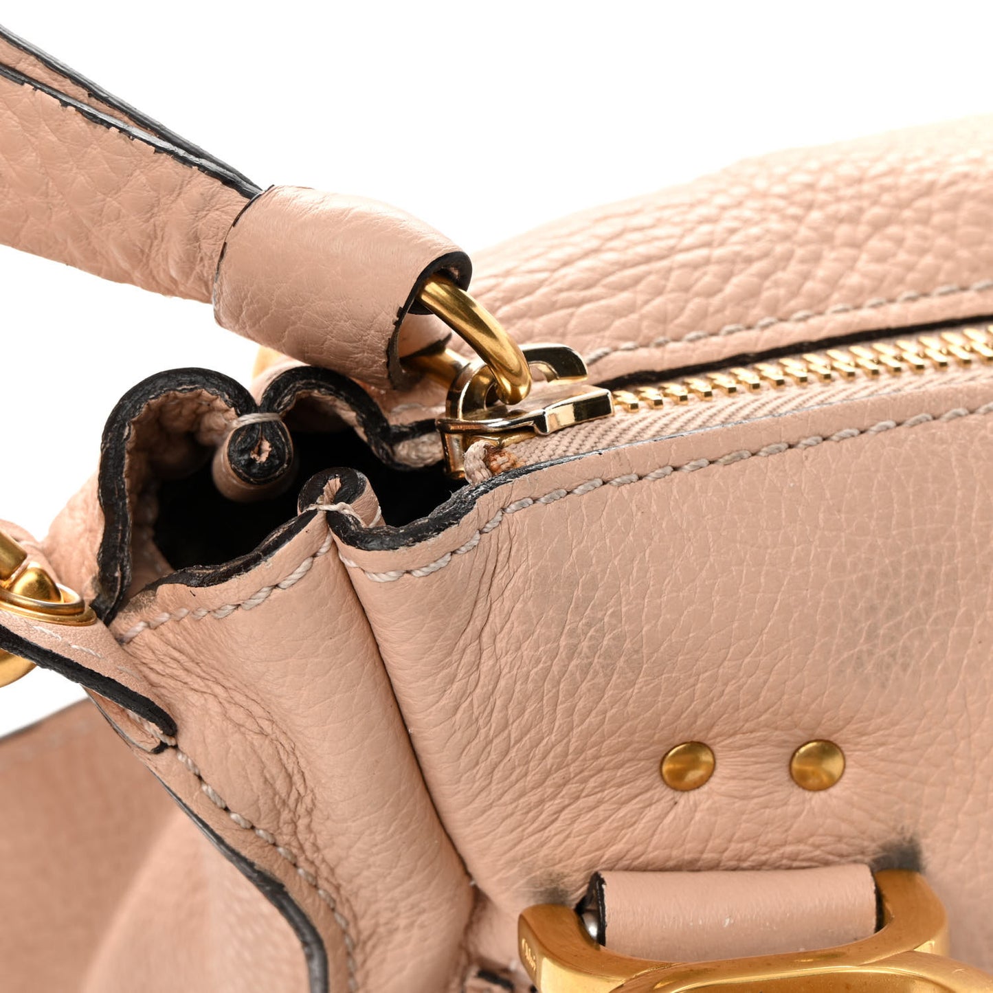 Calfskin Medium Marcie Satchel Blush Nude