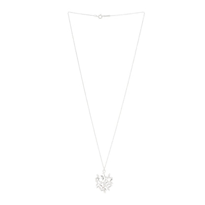 Tiffany 18K White Gold Diamond Paloma Picasso Olive Leaf Pendant Necklace 3 of 7