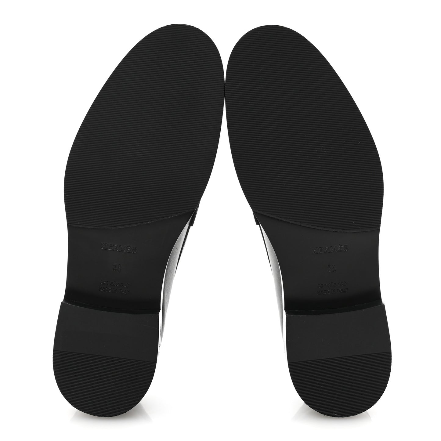 Calfskin Womens Hot Loafer 38 Black