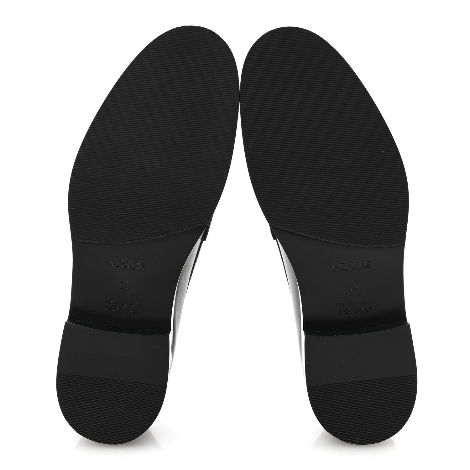 Hermes Calfskin Womens Hot Loafer 38 Black 6 of 12
