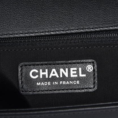 Chanel Calfskin Quilted New Medium Boy Flap So Black 6 of 8