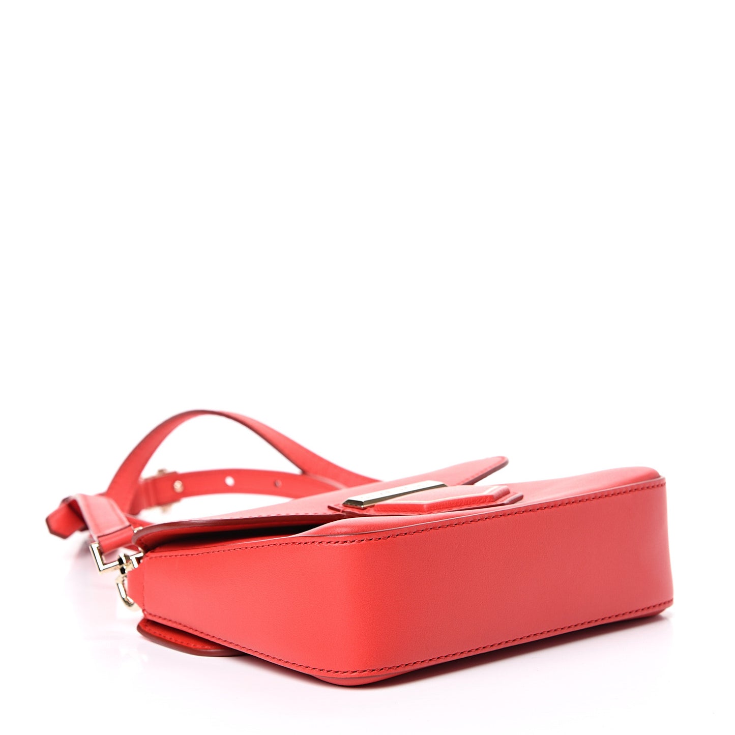 Calfskin Mini Nobile Shoulder Bag Red