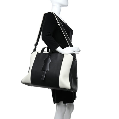 Delvaux Grained Calfskin D-off Black White 2 of 10