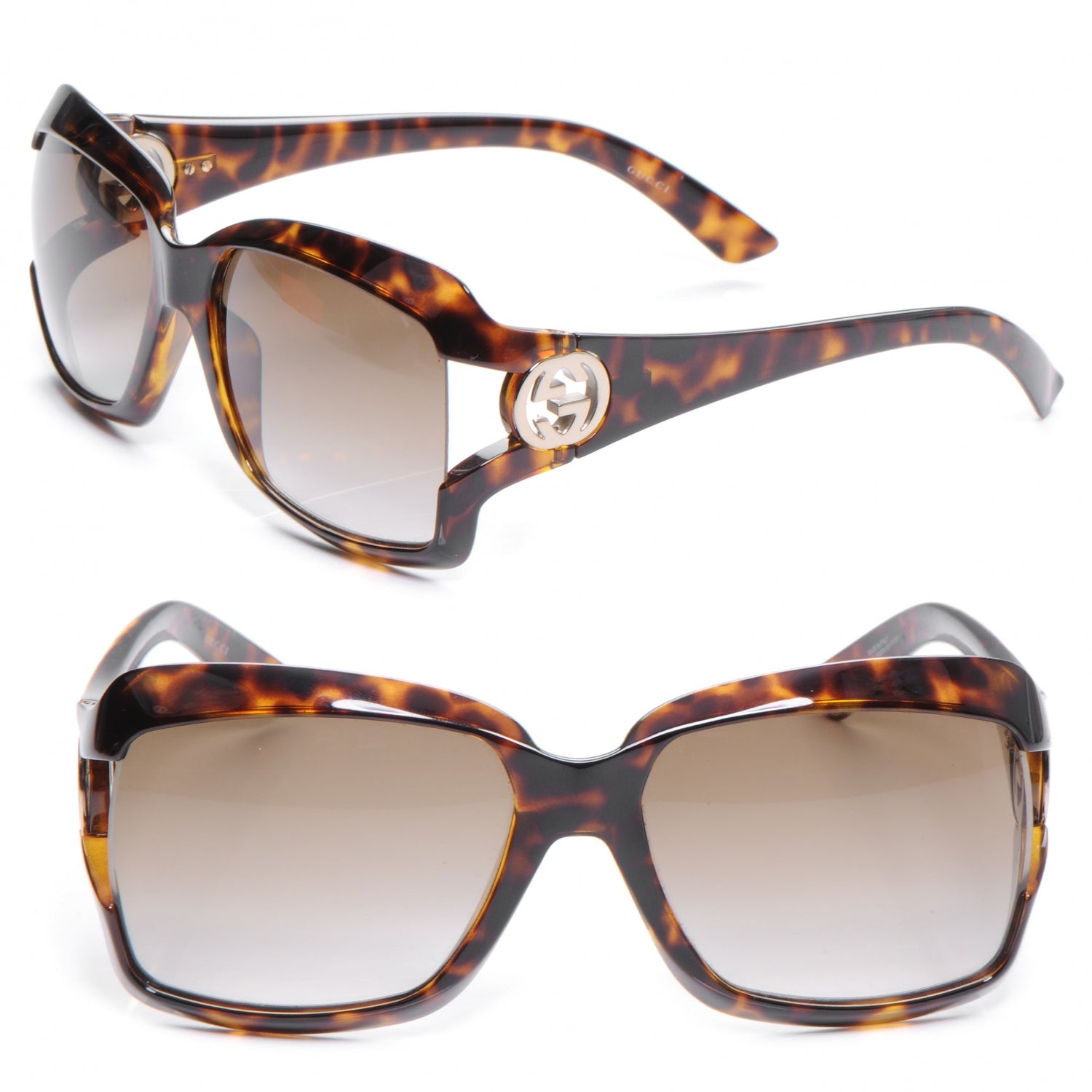 Gucci Tortoise Shell GG Sunglasses 2598S 1 of 5