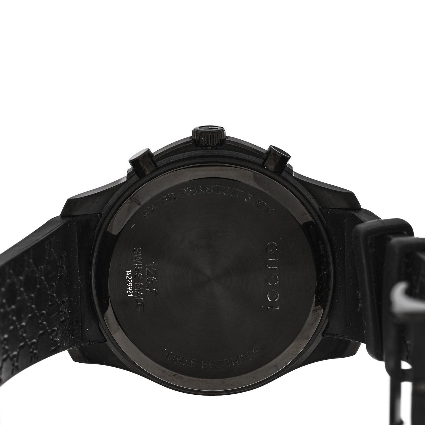 PVD Stainless Steel 44mm G-Timeless Chronograph Quartz Watch Black