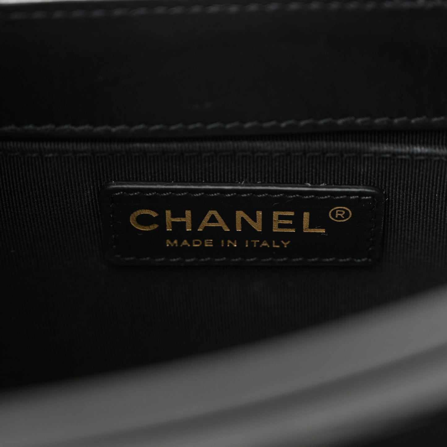 Aged Calfskin Charms Flap Bag Black