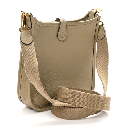 Hermes Taurillon Clemence Evelyne TPM Beige Marfa 3 of 11