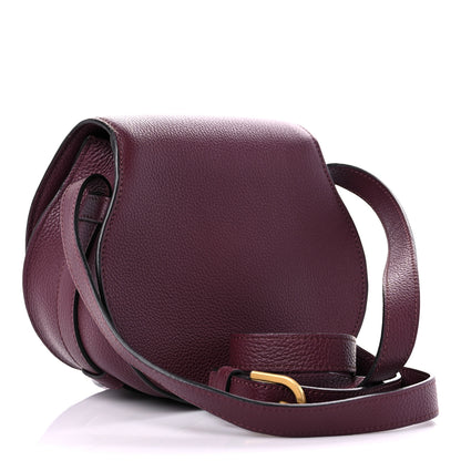 Chloe Calfskin Mini Marcie Round Crossbody Bag Wild Purple 3 of 12