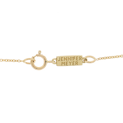 Jennifer Meyer 18K Yellow Gold Diamond Open Good Luck Pendant Necklace 5 of 7
