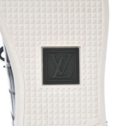 Louis Vuitton Calfskin Crocodile Embossed Frontrow Sneakers 39.5 Black 8 of 11