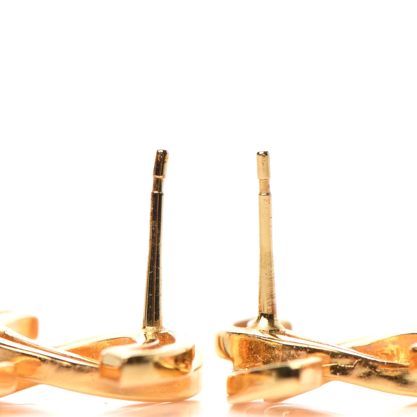 Metal Obazine CC Earrings Gold