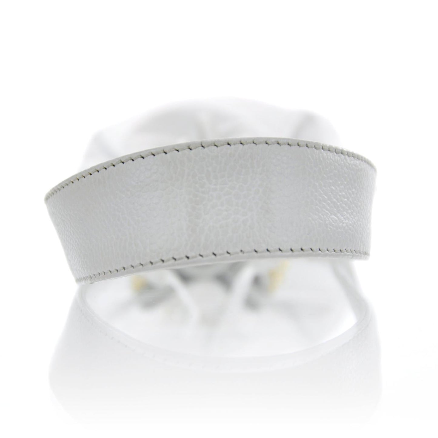 Caviar Drawstring Shoulder Bag White
