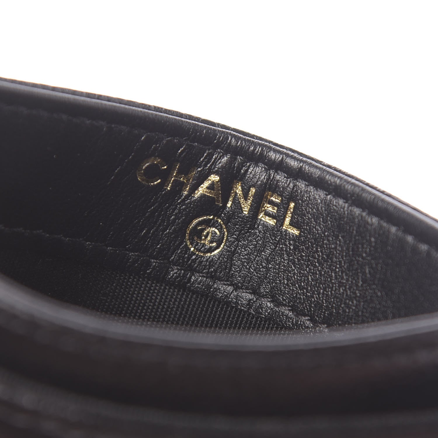 Chanel Caviar Camellia Embossed Card Holder Black 8 of 9