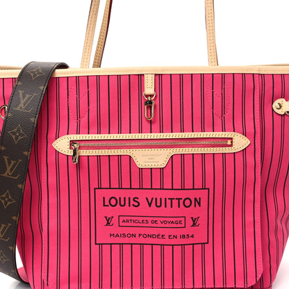 Louis Vuitton Monogram Inside Out Neverfull Bandouliere MM Rose Pondichery 10 of 16
