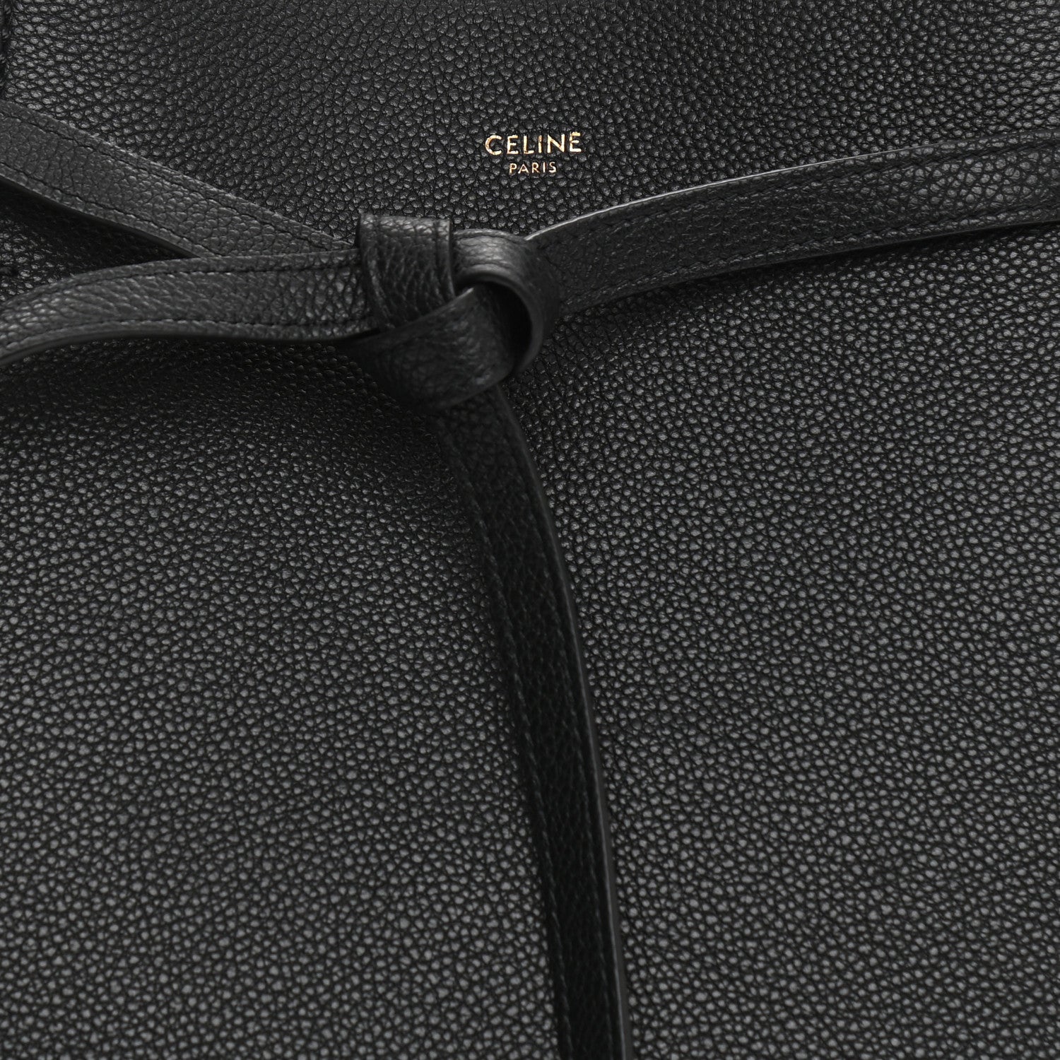 Celine Soft Grained Calfskin Medium Belt Cabas Phantom Black 15 of 17