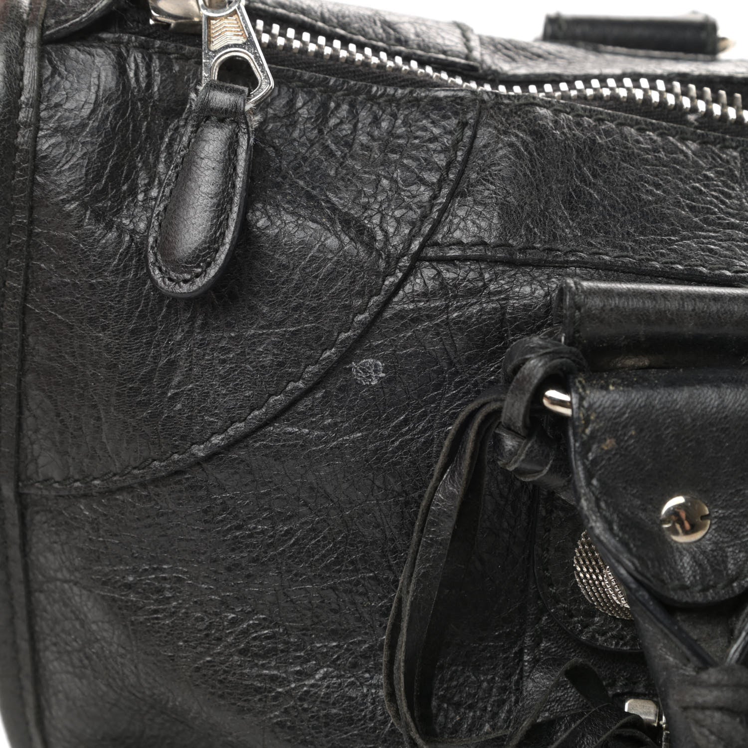 Balenciaga Agneau Giant 21 Silver Hardware Work Black 16 of 18