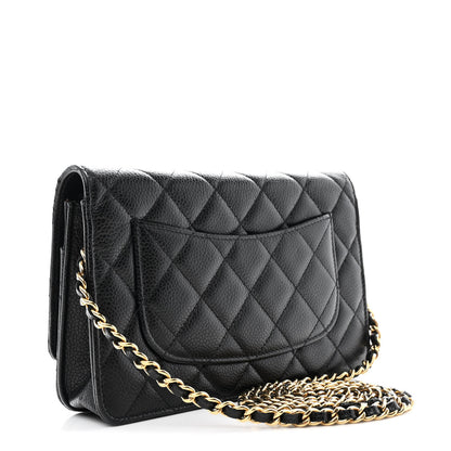 Chanel Caviar Quilted Wallet On Chain WOC Black 2 of 10