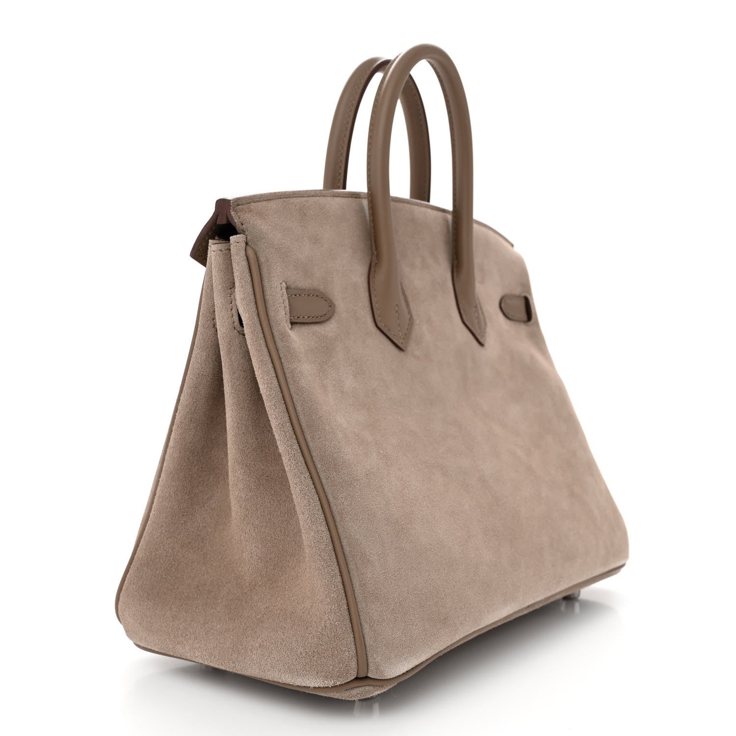 Hermes Veau Doblis Swift Grizzly Birkin 25 Etoupe 3 of 10
