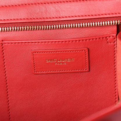 Saint Laurent Calfskin Small Classic Y Cabas Red 6 of 12
