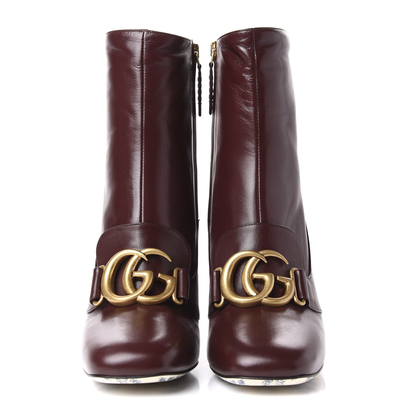 Malaga Kid GG Victoire 95mm Ankle Boots 38.5 Vintage Bordeaux