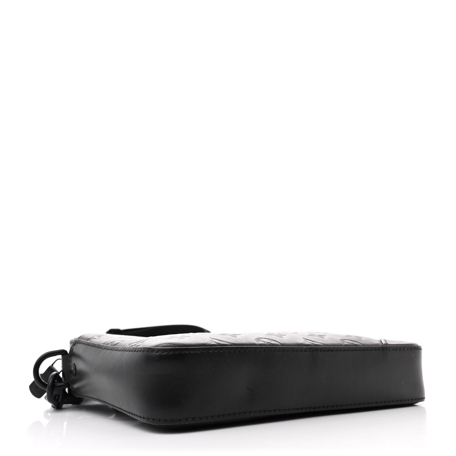 Louis Vuitton Calfskin Monogram Shadow Duo Messenger Black 4 of 10