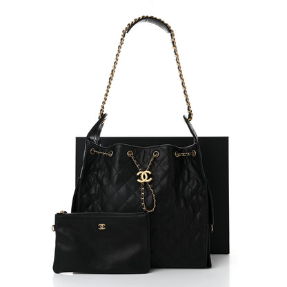 Chanel Caviar Quilted Medium Chanel 25 Handbag Black 11 of 11