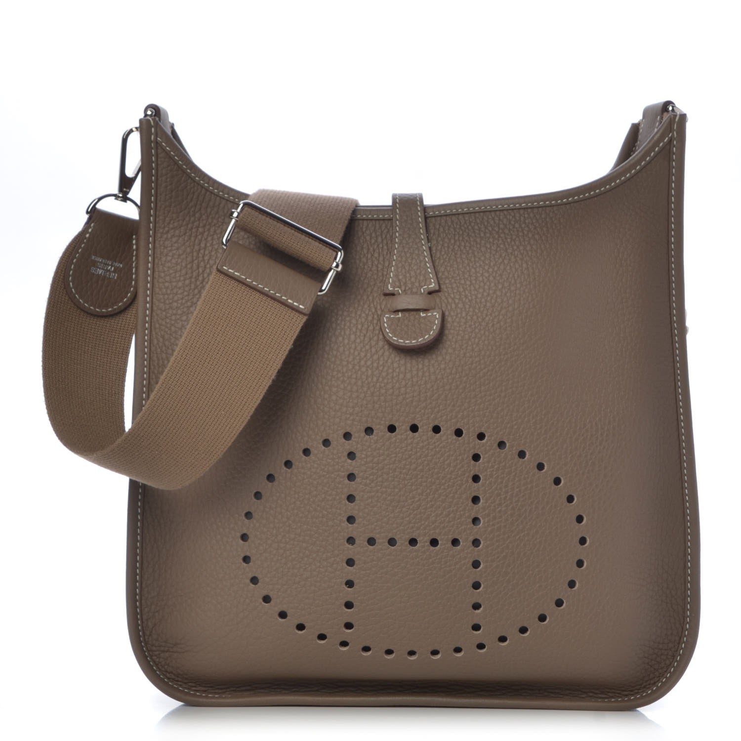 Hermes Taurillon Clemence Evelyne III PM Etoupe 1 of 7