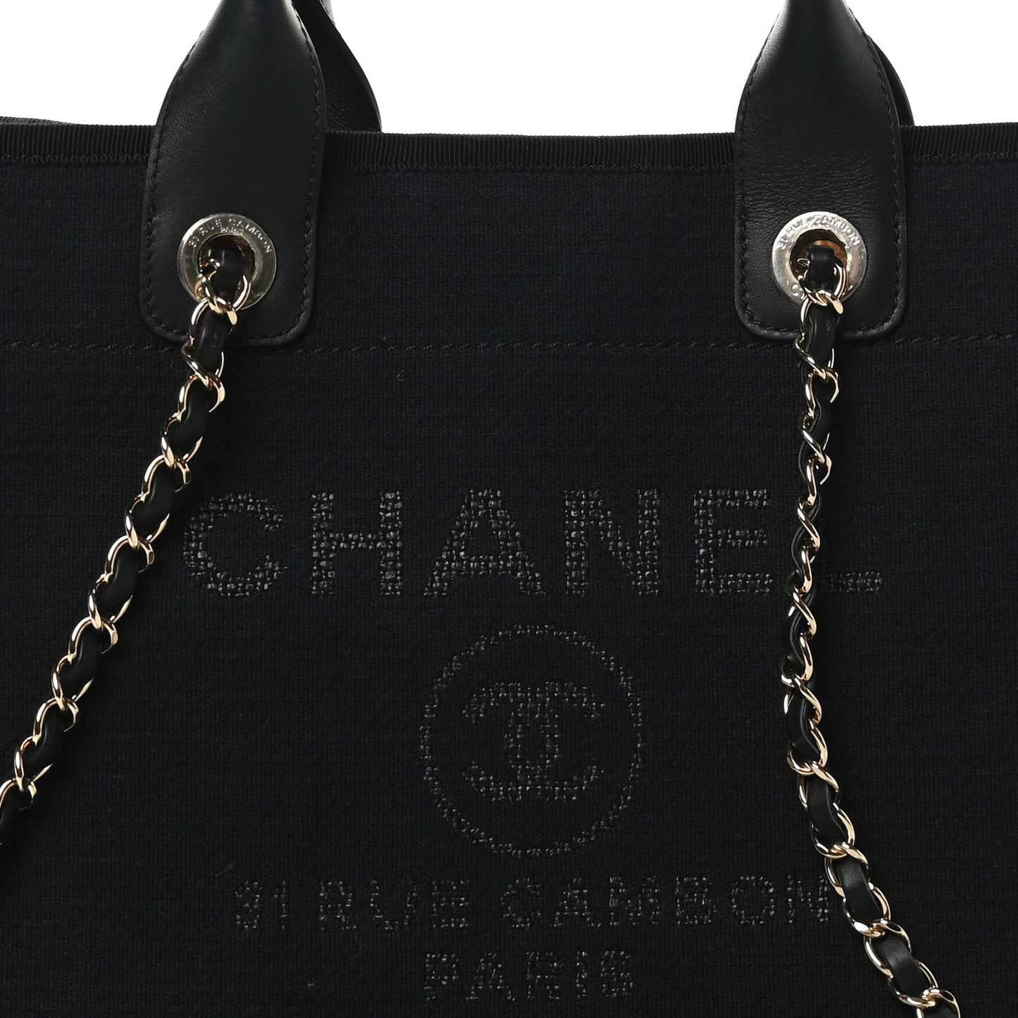 Mixed Fibers Medium Deauville Tote Black