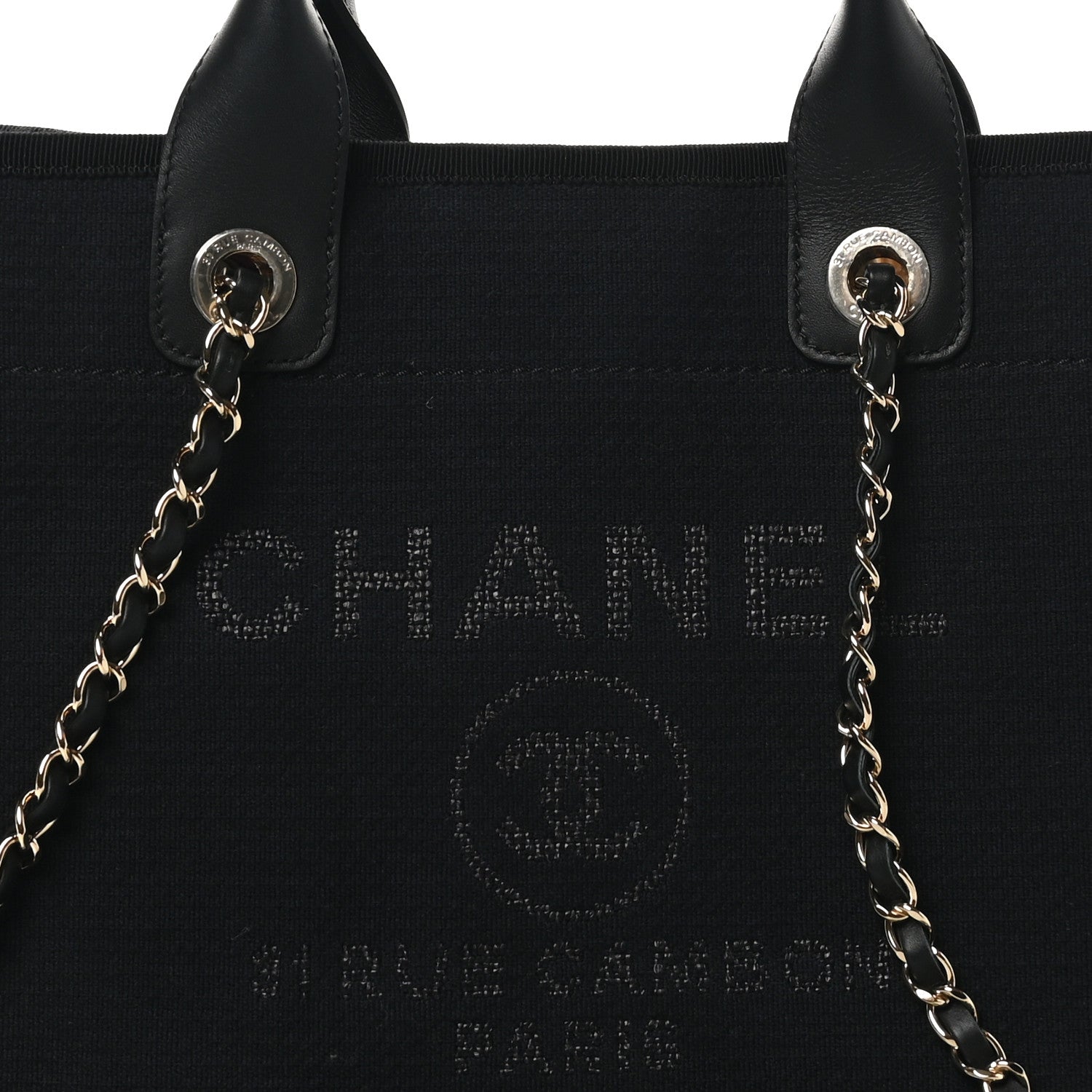 Chanel Mixed Fibers Medium Deauville Tote Black 9 of 11