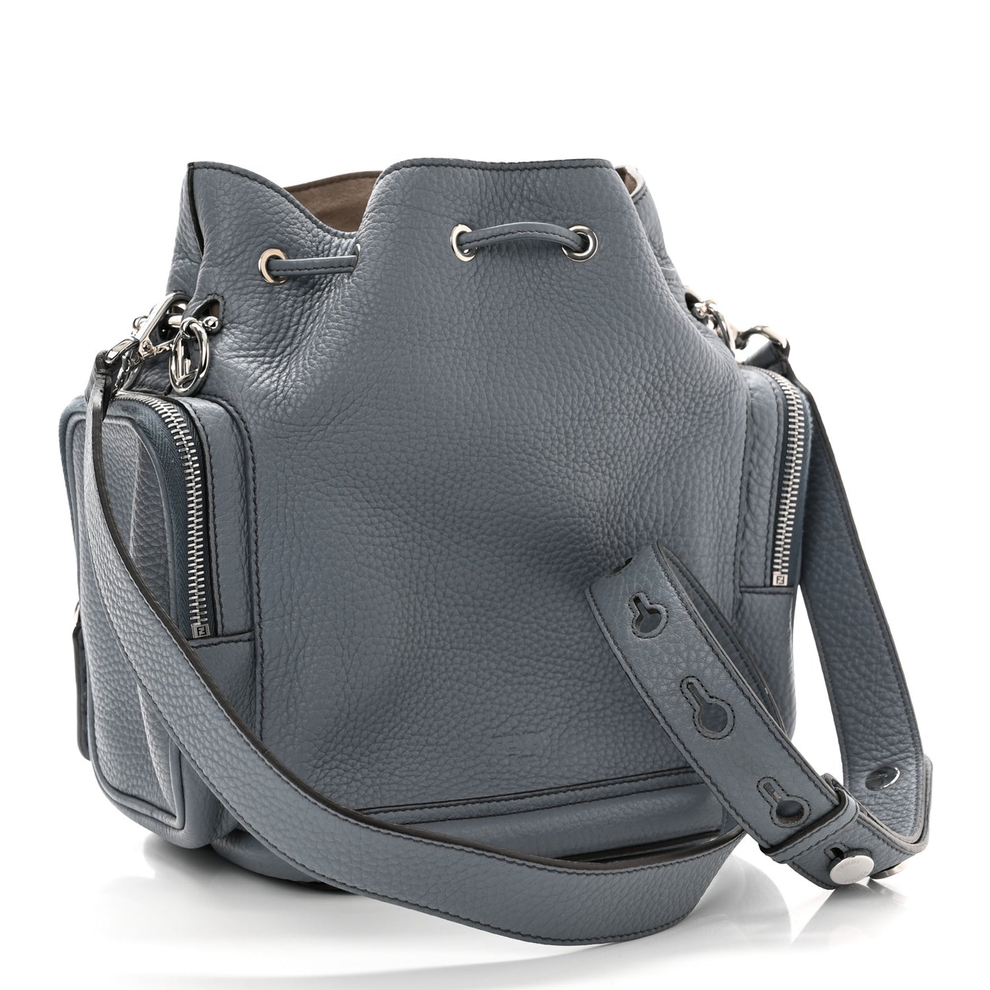 Cuoio Romano Selleria F is Fendi Grande Mon Tresor Pocket Bucket Bag Nube