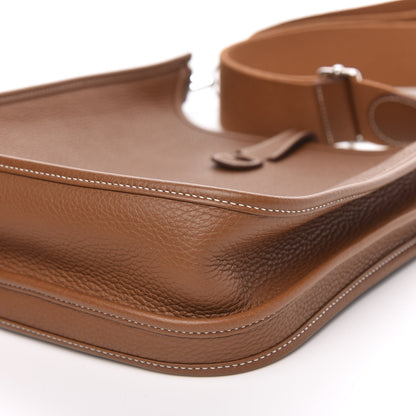Hermes Taurillon Clemence Evelyne III PM Gold 10 of 11