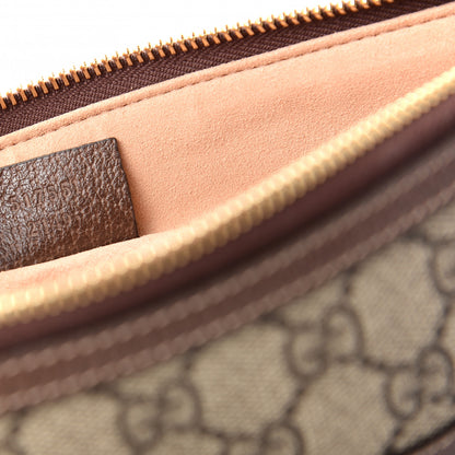 Gucci GG Supreme Monogram Large Ophidia Pouch Clutch Brown 7 of 8