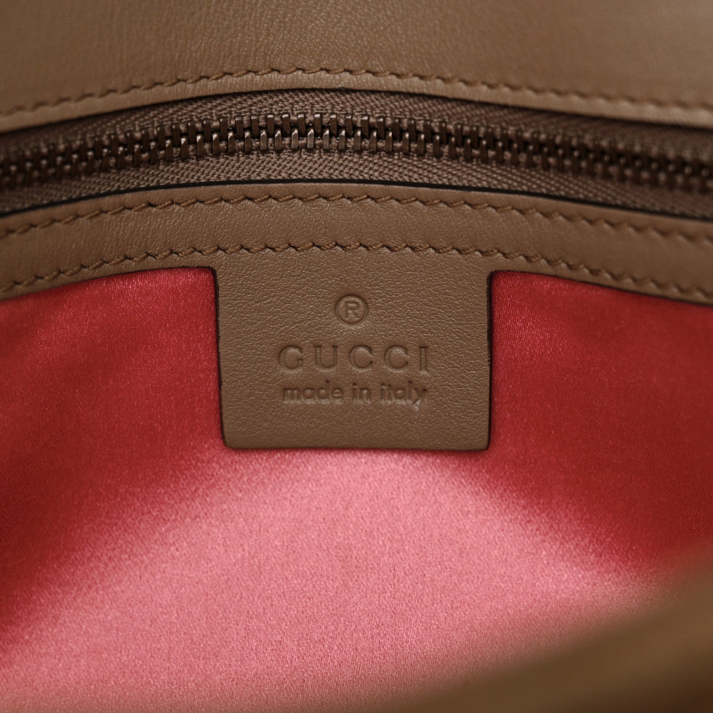 Velvet Matelasse Small GG Marmont Shoulder Bag Taupe