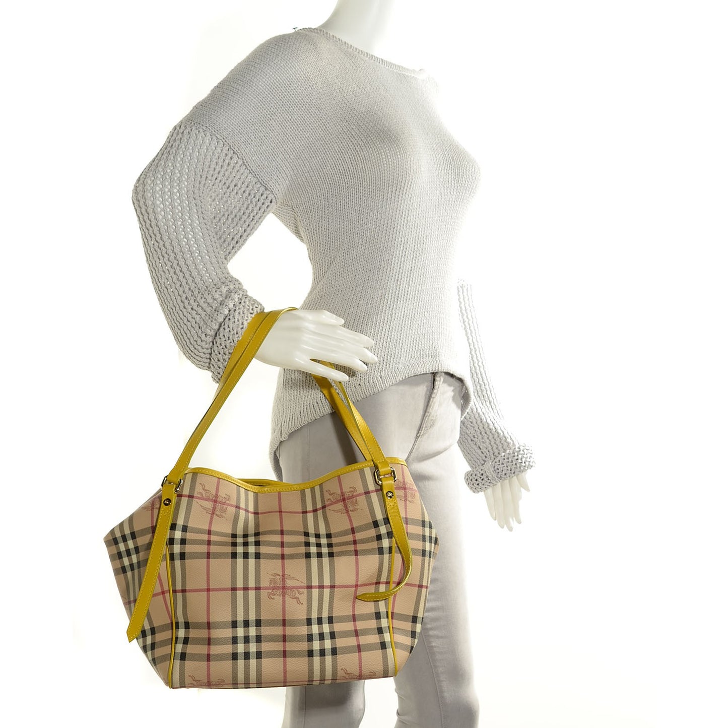 Haymarket Check Small Canterbury Tote Yellow