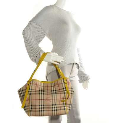 Burberry Haymarket Check Small Canterbury Tote Yellow 2 of 9