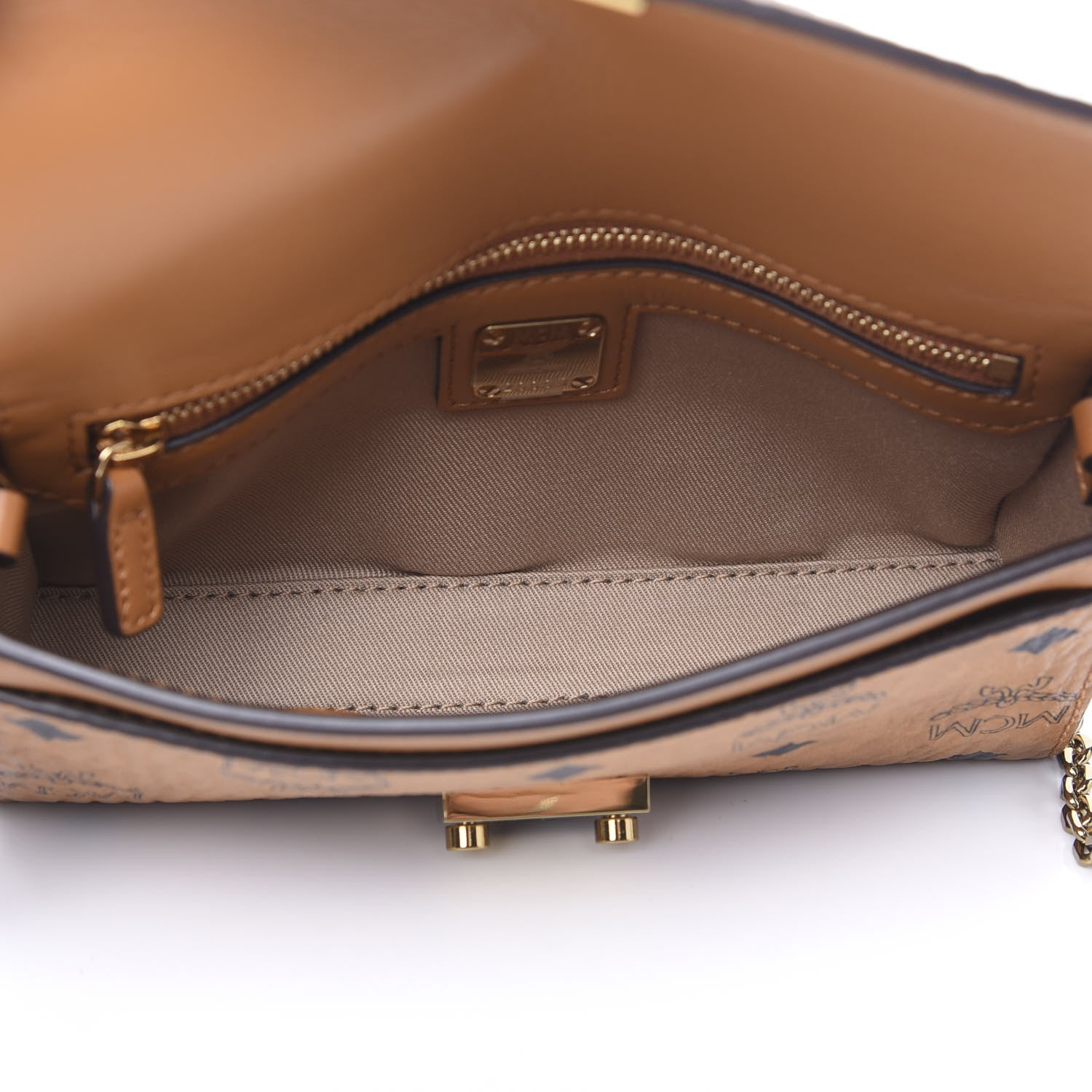 MCM Visetos Belt Bag Cognac 4 of 7