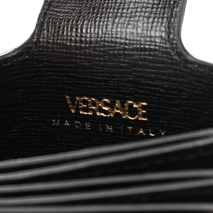 Versace Calfskin Virtus Gusset Wallet Black 6 of 8