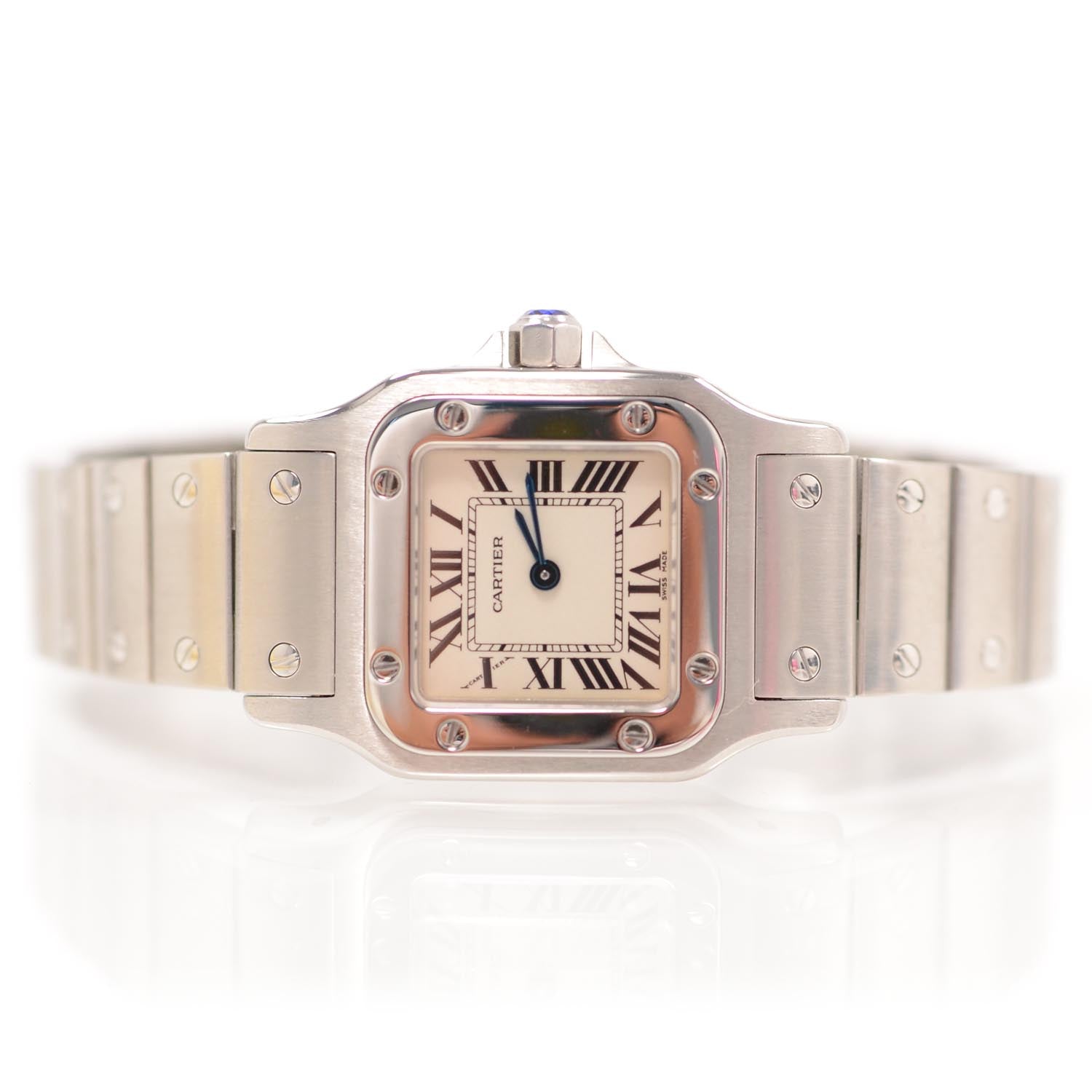 Cartier Stainless Steel 24mm Santos de Cartier Galbee Quartz Watch 1 of 7