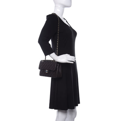 Chanel Lambskin Quilted Small Double Flap Dark Brown 2 of 10