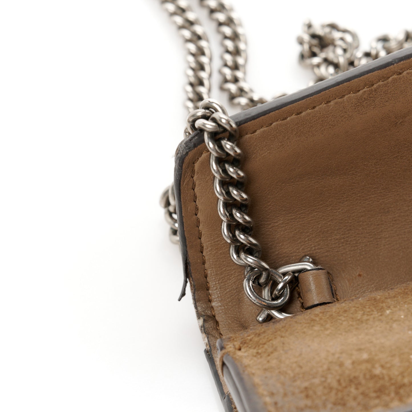 GG Supreme Monogram Super Mini Dionysus Shoulder Bag Taupe
