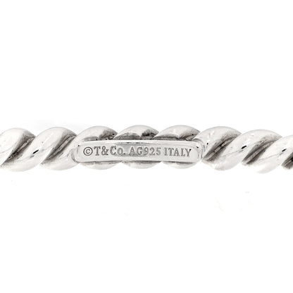 Tiffany Sterling Silver Twist Rope Bangle Bracelet 3 of 3