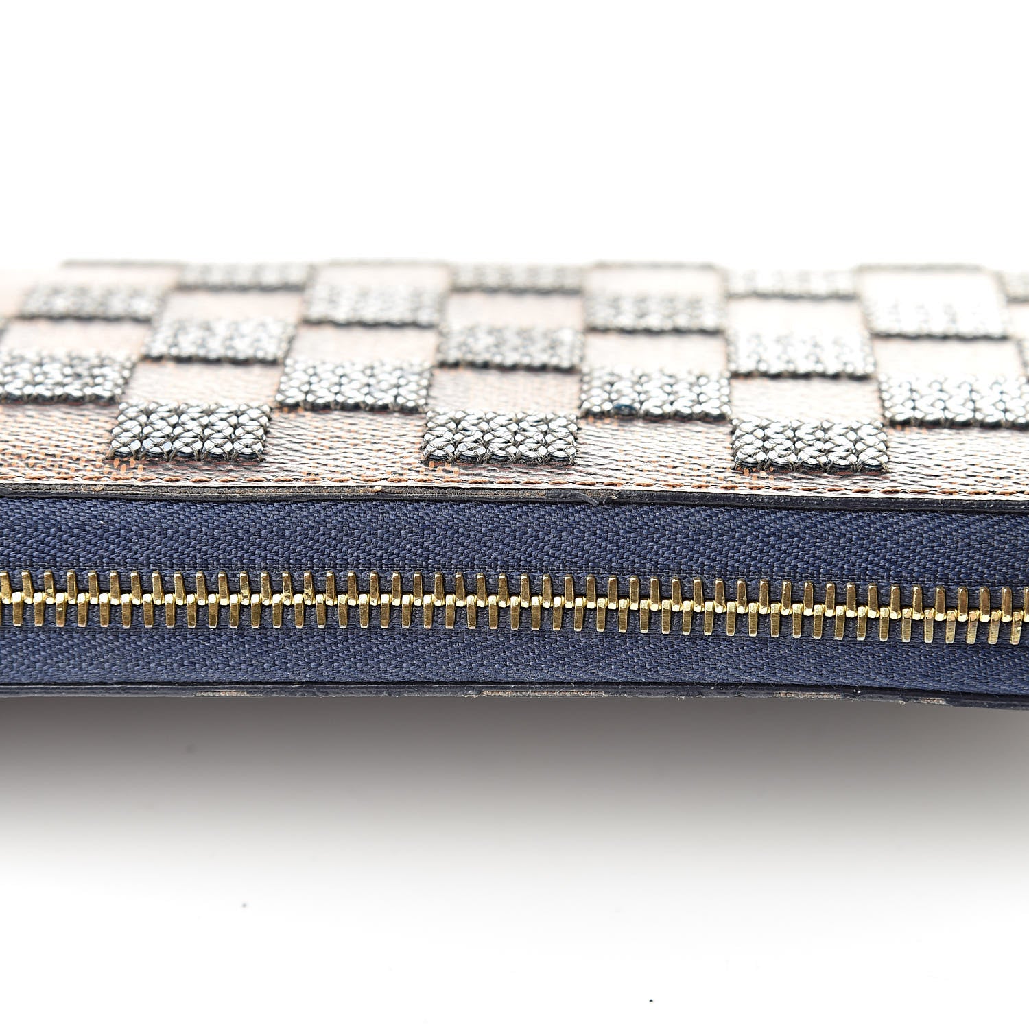 Louis Vuitton Damier Paillettes Zippy Wallet Blue 8 of 10