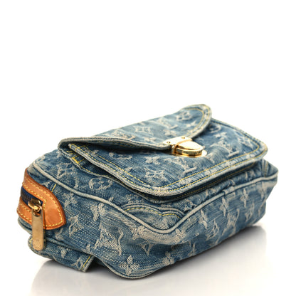 Louis Vuitton Monogram Denim Bum Bag Blue 4 of 13